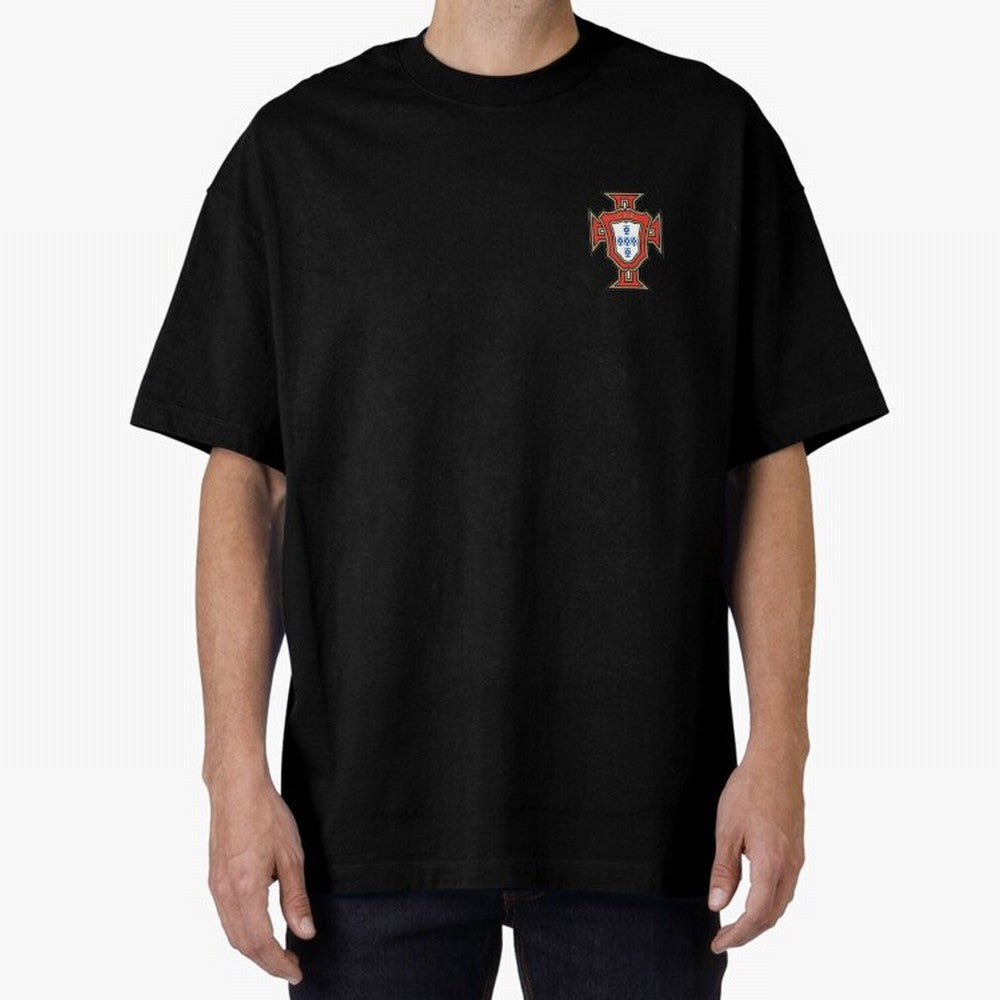 Portugal National Team - Oversized T-Shirt Show Your Tournament Heart for FIFA World Cup 2026 Group Stage for Fans of Neymar, Haaland and Cristiano Ronaldo and Spain, Bringing Game Day Rituals, Football Legends, Country Pride and the Road to the