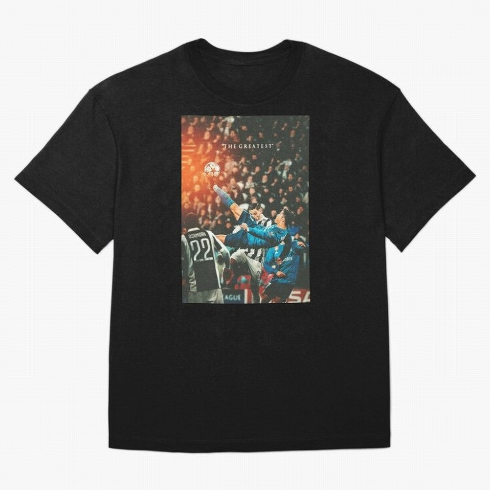 Ronaldo Bicycle Kick Skills Greatest, Ronaldo Gifts, Ronaldo Best Selling , Ronaldo Top Items Poste Oversized T-Shirt Join FIFA World Cup 2026 USA Canada Mexico for Fans of CR7 and Argentina, France and Brazil, Bringing Stadium Memories, Football
