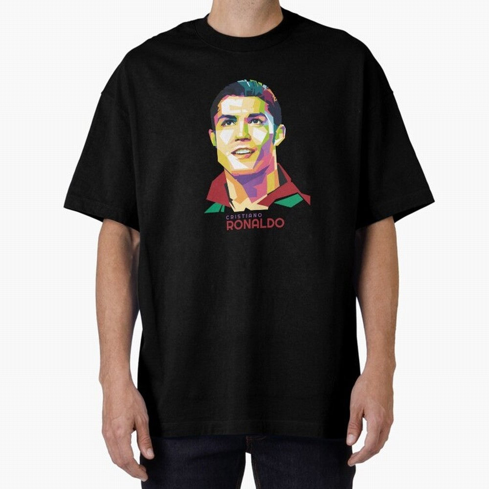 Cristiano Ronaldo Oversized T-Shirt Bring International Match Energy to FIFA World Cup 2026 Group Stage Inspired by Messi, Brazil Energy, Championship Spirit, Famous Goals, Roaring Crowds and International Football Unity; Great for Watch Parties,