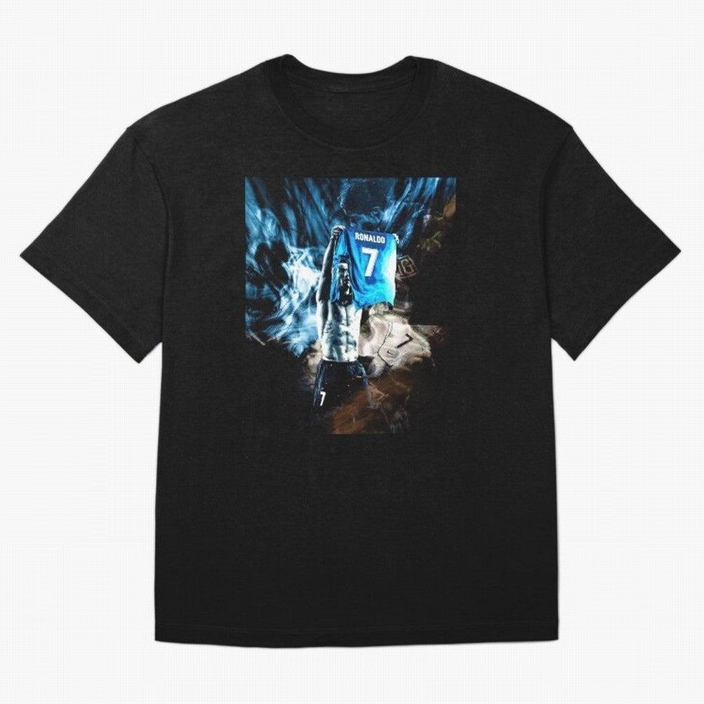 Cristiano Ronaldo Graphic Oversized T-Shirt Follow FIFA World Cup 2026 Group Stage with Mbappe and Neymar, France Energy, Stadium Memories, Football Loyalty, International Chants and Championship Tradition; Perfect for People Who Love Argentina,