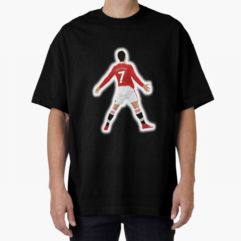 Art Cristiano Ronaldo Oversized T-Shirt Celebrate Classic Football Spirit in Global Football Passion for FIFA World Cup 2026 USA Canada Mexico, Featuring Messi and Cristiano Ronaldo, England, France and Netherlands, Football Festival Excitement,