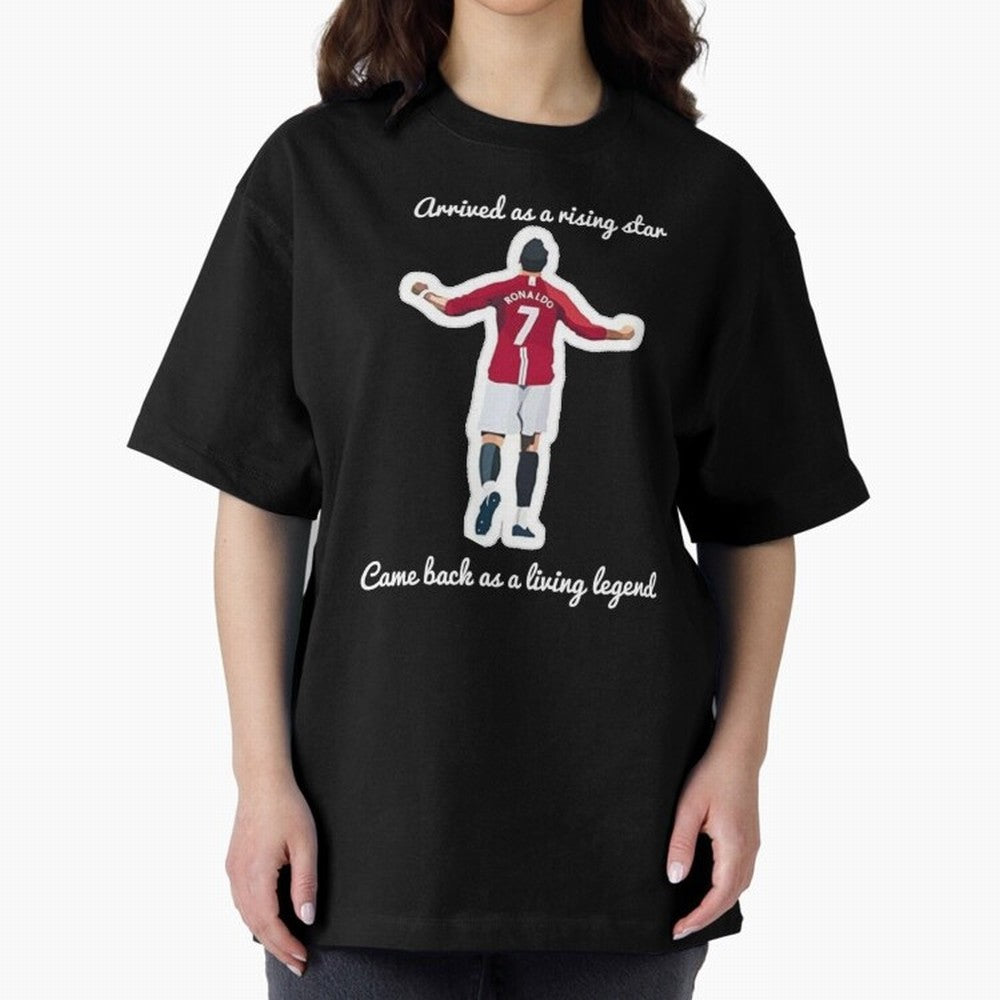 Cristiano Ronaldo Manchester United Siu Siuuu MUFC Oversized T-Shirt Experience the Global Stage of FIFA World Cup 2026 Group Stage for Fans of Cristiano Ronaldo, Haaland and CR7 and Brazil, Portugal and Argentina, Bringing Global Supporter Spirit,
