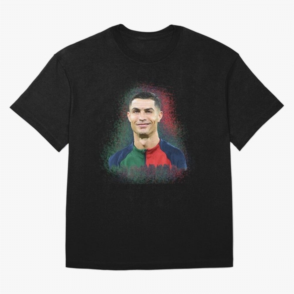 Cristiano Ronaldo digital art Oversized T-Shirt Represent Fans Who Live for FIFA World Cup 2026 Group Stage for Fans of Haaland and Mbappe and Argentina, Bringing Football History, Final Match Energy, Crowd Noise and Once in a Lifetime Moments;