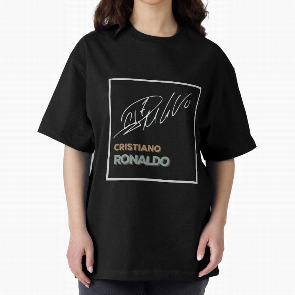 SIUUU - Cristiano Ronaldo CR7 Best Seller Oversized T-Shirt Carry the Colors and Pride of Match Day Hype around FIFA World Cup 2026 USA Canada Mexico, Messi, Neymar and Mbappe, Portugal, Championship Spirit, Famous Goals, Roaring Crowds and