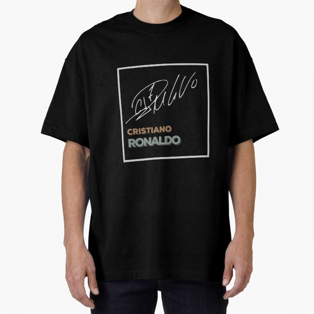 SIUUU - Cristiano Ronaldo CR7 Best Seller Oversized T-Shirt Carry the Colors and Pride of Match Day Hype around FIFA World Cup 2026 USA Canada Mexico, Messi, Neymar and Mbappe, Portugal, Championship Spirit, Famous Goals, Roaring Crowds and