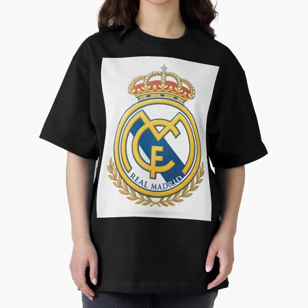 Real Futbol Bernab¨¦u Oversized T-Shirt Follow the FIFA World Cup 2026 USA Canada Mexico Journey through Messi and Cristiano Ronaldo Highlights, Spain Pride, Fan Favorite Moments, National Team Passion, Big Match Drama and Soccer History; Ideal for