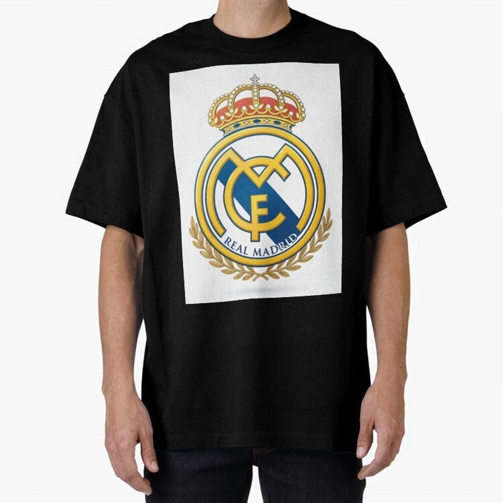 Real Futbol Bernab¨¦u Oversized T-Shirt Follow the FIFA World Cup 2026 USA Canada Mexico Journey through Messi and Cristiano Ronaldo Highlights, Spain Pride, Fan Favorite Moments, National Team Passion, Big Match Drama and Soccer History; Ideal for