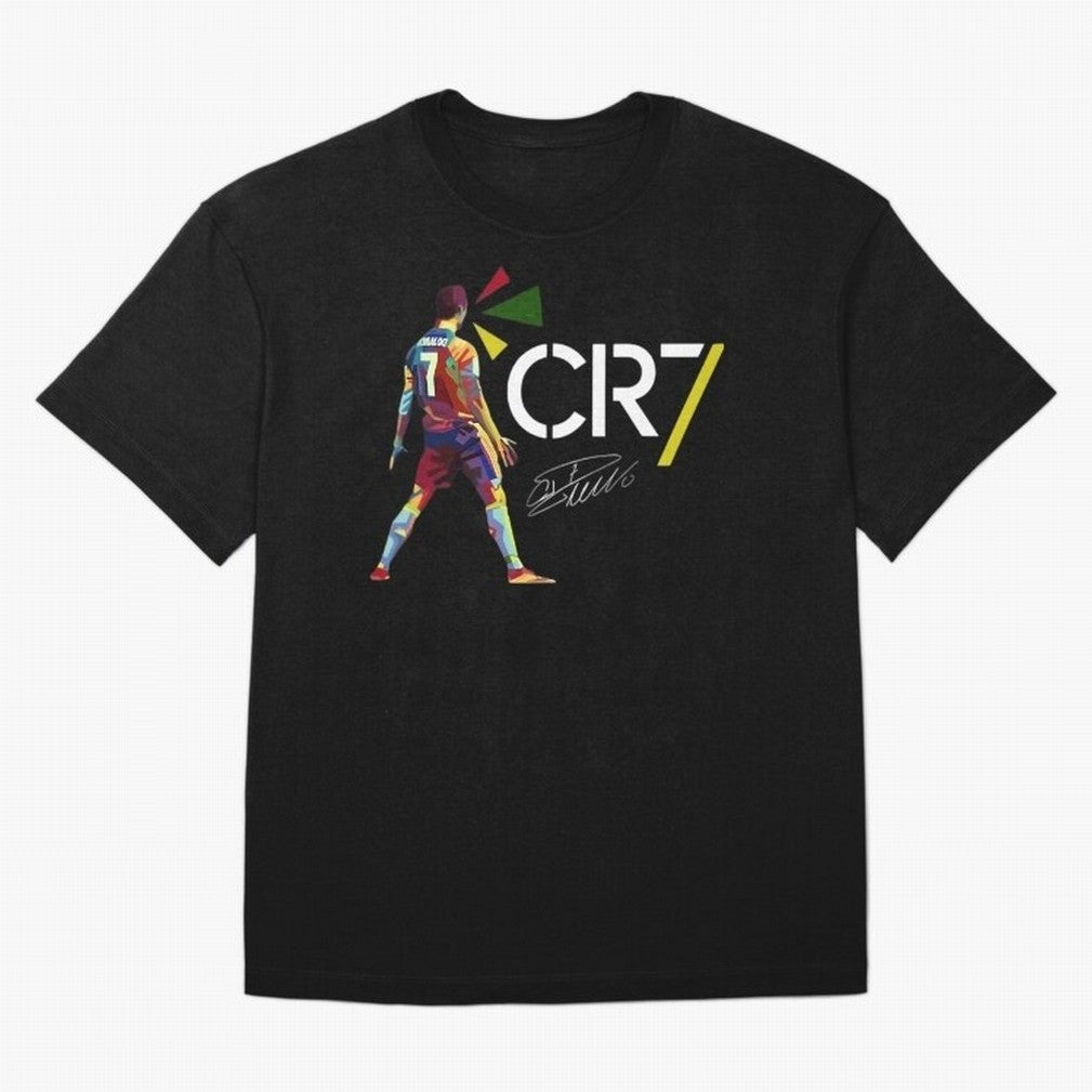 Cr7 Cristiano Ronaldo Signature Oversized T-Shirt Celebrate Supporters United by the FIFA World Cup 2026 Group Stage Journey through Haaland and Mbappe Highlights, Spain Pride, Soccer Culture, Superstar Moments, National Team Dreams and Competitive