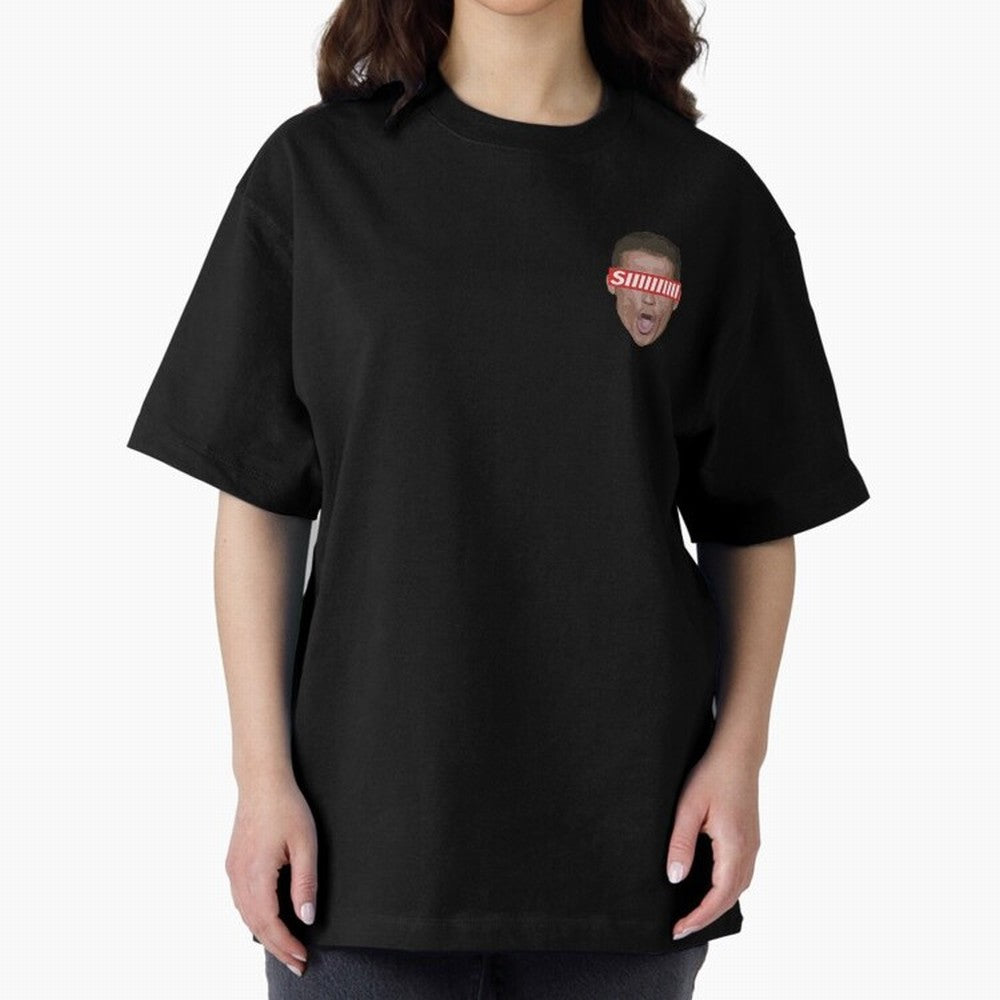 SIIII - Cristiano Ronaldo - Floating Head Oversized T-Shirt Honor Football Greatness during FIFA World Cup 2026 Group Stage Spirit, Built around Brazil, Haaland and Mbappe, Championship Spirit, Famous Goals, Roaring Crowds and International