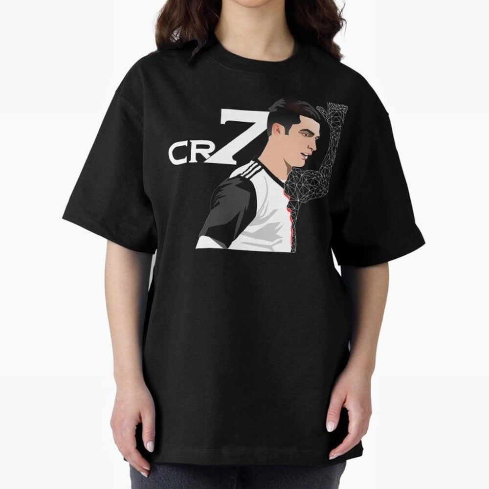 Cristiano Ronaldo 7 Cristiano Ronaldo Cristiano Oversized T-Shirt Bring a Champion Mindset to Global Football Passion for FIFA World Cup 2026 USA Canada Mexico, Inspired by CR7, England and Germany, Championship Spirit, Famous Goals, Roaring Crowds