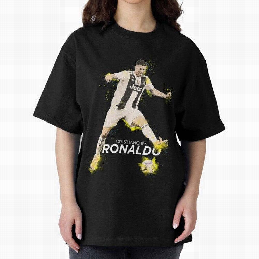 Cristiano Ronaldo Cristiano Ronaldo Oversized T-Shirt Celebrate Fan Favorites in FIFA World Cup 2026 USA Canada Mexico for Fans of Cristiano Ronaldo, Haaland and CR7 and England, Bringing Champion Mindset, Group Stage Buzz, Knockout Tension and