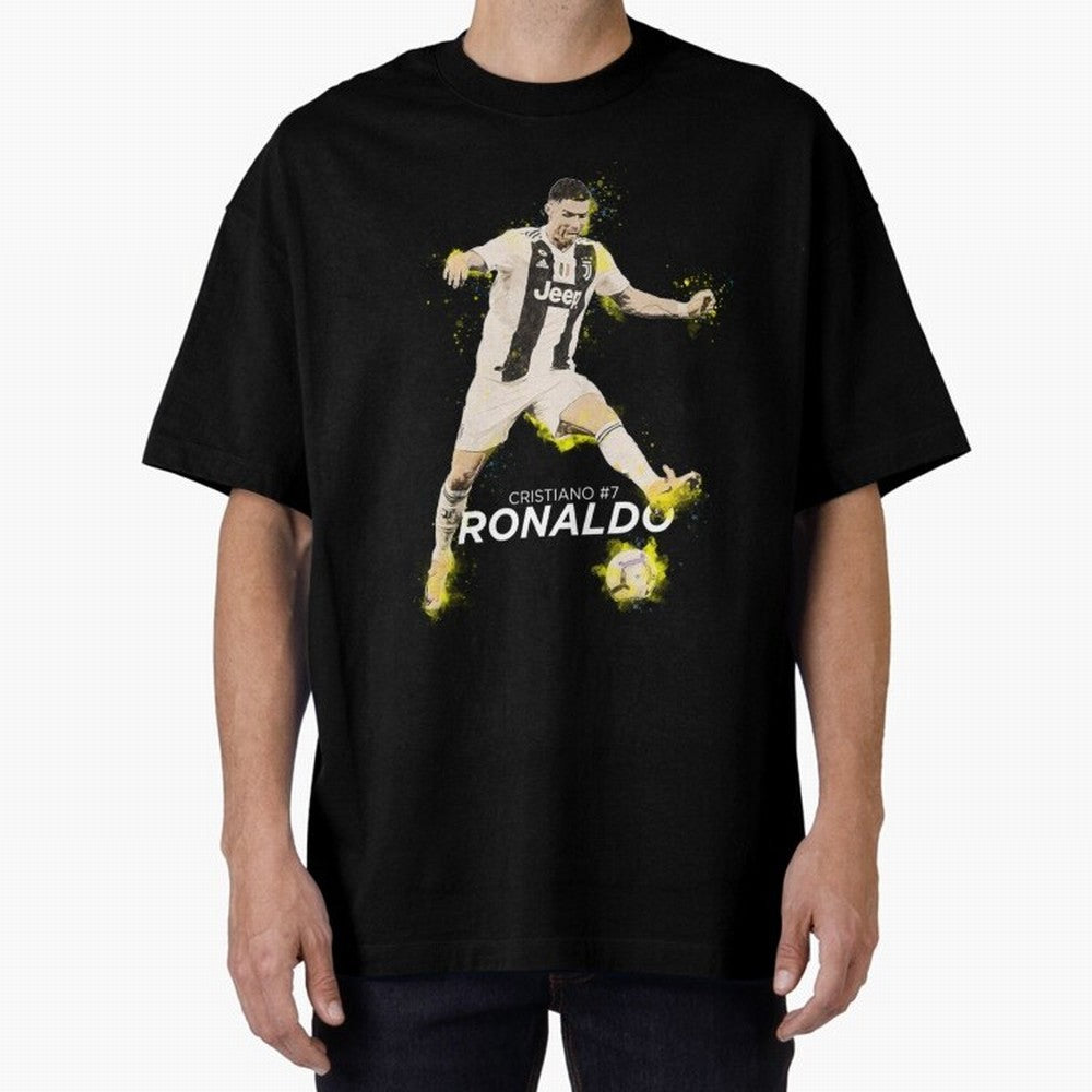 Cristiano Ronaldo Cristiano Ronaldo Oversized T-Shirt Celebrate Fan Favorites in FIFA World Cup 2026 USA Canada Mexico for Fans of Cristiano Ronaldo, Haaland and CR7 and England, Bringing Champion Mindset, Group Stage Buzz, Knockout Tension and