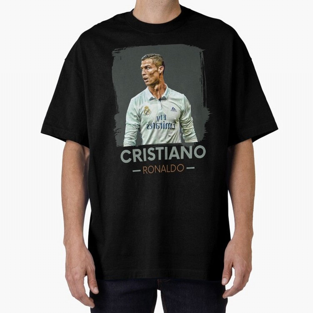 Cristiano Ronaldo Best Seller Oversized T-Shirt Show Up for the Glory of FIFA World Cup 2026 Group Stage for Fans of Neymar, Haaland and Cristiano Ronaldo and Brazil, Portugal and Argentina, Bringing Stadium Memories, Football Loyalty,
