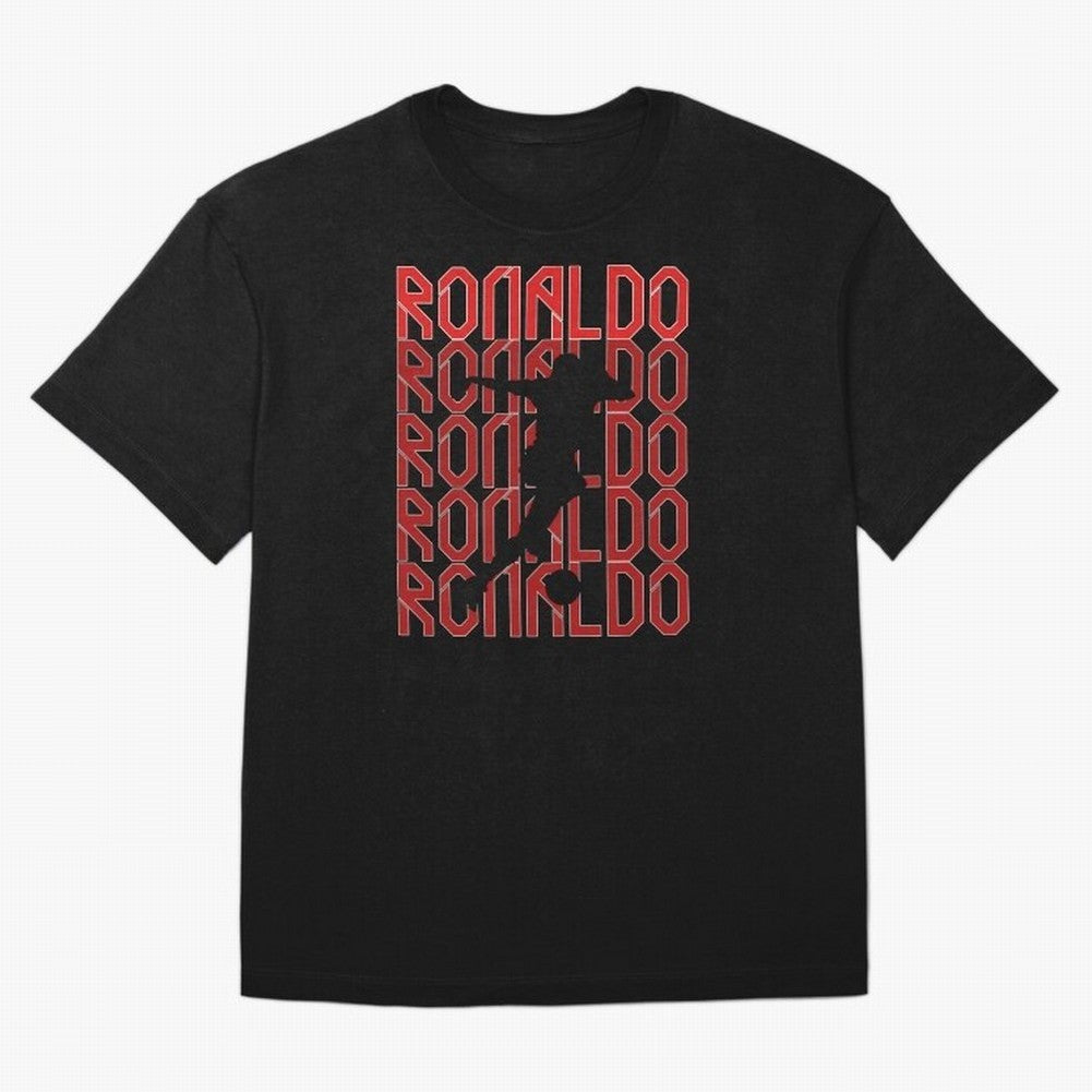 Cristiano Ronaldo Oversized T-Shirt Follow the Road to FIFA World Cup 2026 Group Stage Capturing CR7 and Messi, England Energy, Championship Spirit, Famous Goals, Roaring Crowds and International Football Unity; Great for Watch Parties, Sports