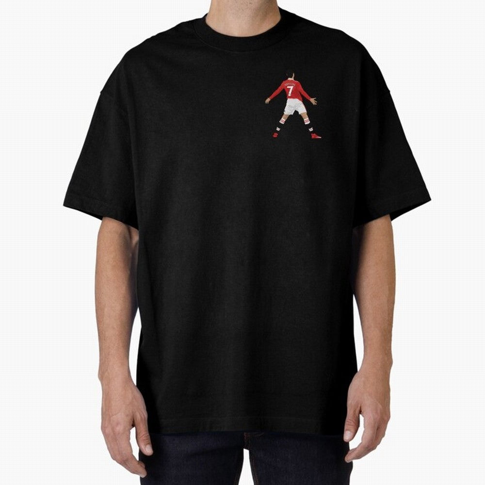 Ronaldo CR7 - Manchester Unided Oversized T-Shirt Enjoy FIFA World Cup 2026 Spirit, Celebrating Spain, CR7 and Messi, Soccer Culture, Superstar Moments, National Team Dreams and Competitive Fire; Perfect for People Who Love Argentina, Brazil,