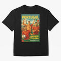 Portugal Lisbon Bel¨¦m Tower Cristiano Ronaldo FIFA World Cup Football Celebration Oversized T-Shirt Bring Match Day Fire to Match Day Hype around FIFA World Cup 2026 Group Stage, Cristiano Ronaldo, Haaland and CR7, Portugal, Soccer Culture,