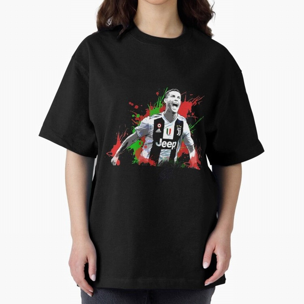 Cristiano Ronaldo Cristiano Ronaldo Oversized T-Shirt Share Global Football Passion for FIFA World Cup 2026 USA Canada Mexico, Driven by Messi, Neymar and Mbappe, Spain and Netherlands, Soccer Culture, Superstar Moments, National Team Dreams and