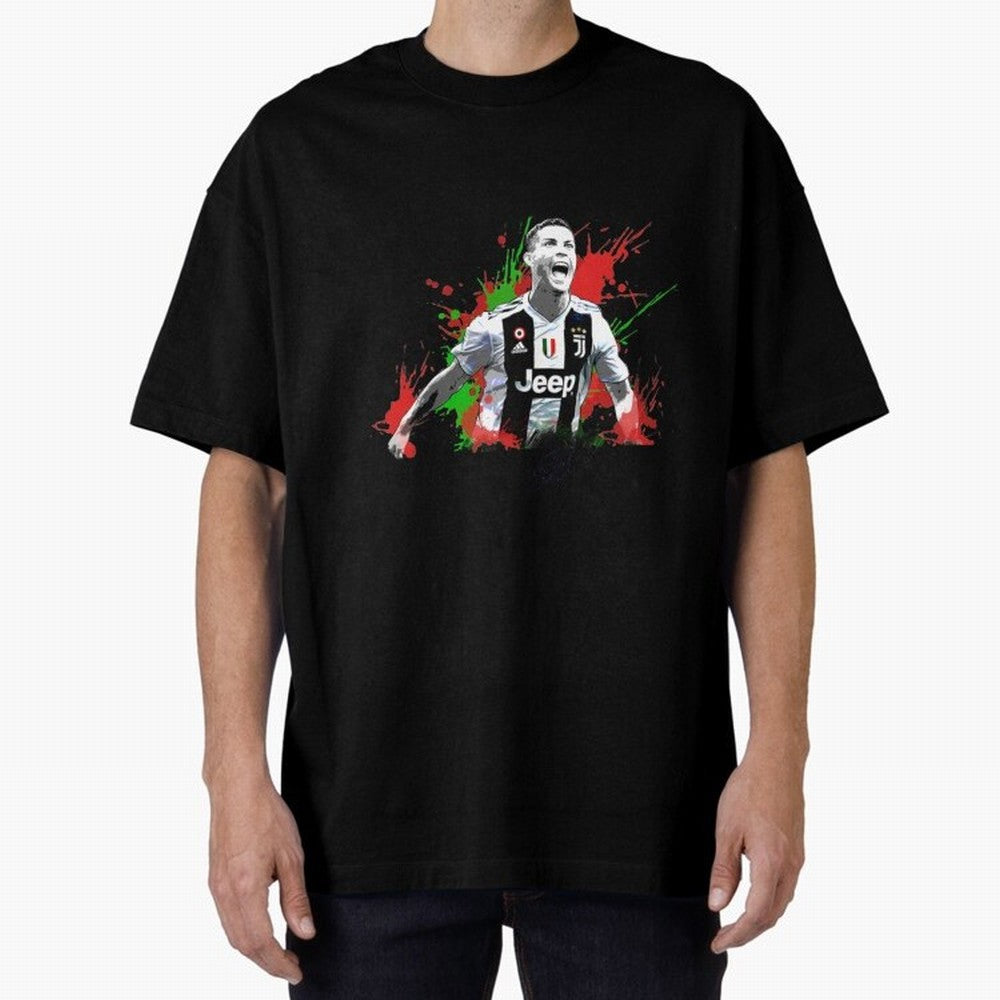 Cristiano Ronaldo Cristiano Ronaldo Oversized T-Shirt Share Global Football Passion for FIFA World Cup 2026 USA Canada Mexico, Driven by Messi, Neymar and Mbappe, Spain and Netherlands, Soccer Culture, Superstar Moments, National Team Dreams and