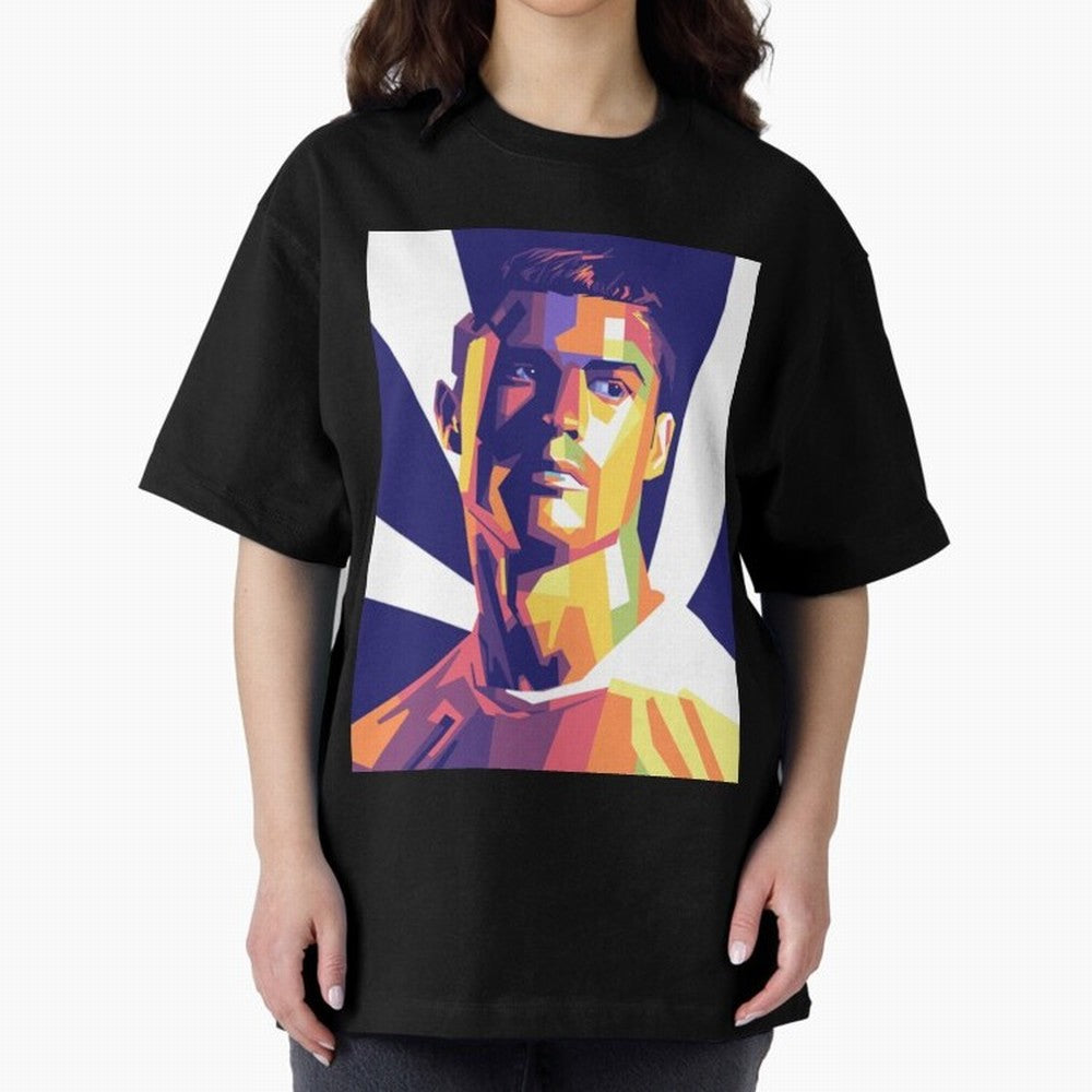 Cristiano Ronaldo cristiano ronaldo Oversized T-Shirt Support Your Favorite Stars during FIFA World Cup 2026 Spirit, Filled with Argentina, France and Brazil, Neymar, Haaland and Cristiano Ronaldo, Tournament Hype, Historic Matchups, Family Viewing