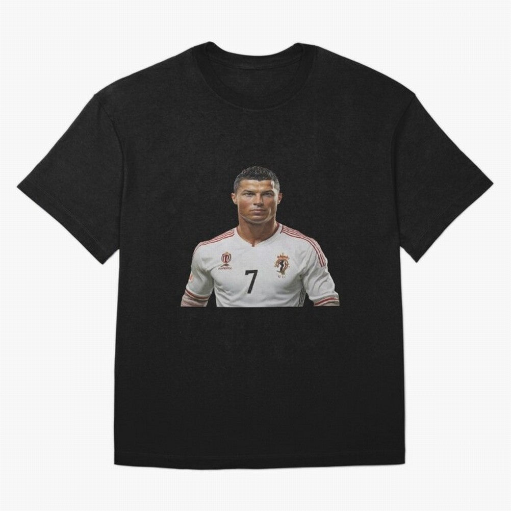 Sticker Ronaldo 2024 Oversized T-Shirt Honor Global Football Passion for FIFA World Cup 2026 Group Stage, Driven by Messi, Neymar and Mbappe, France and Portugal, Football Festival Excitement, Trophy Ambitions, Country Rivalries and Star Player