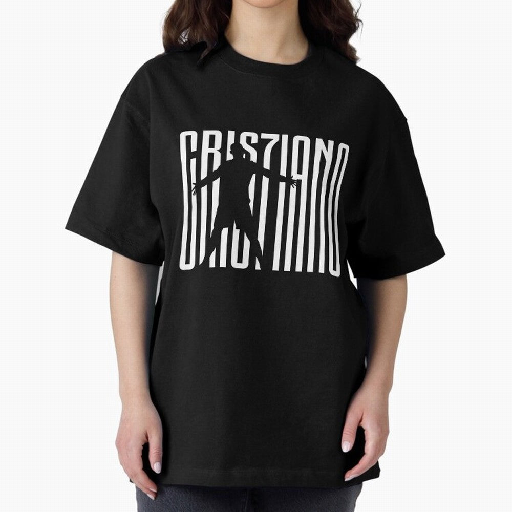Cristiano Ronaldo Oversized T-Shirt Support the FIFA World Cup 2026 Journey through Haaland Highlights, Argentina, France and Brazil Pride, Championship Spirit, Famous Goals, Roaring Crowds and International Football Unity; Great for Watch Parties,