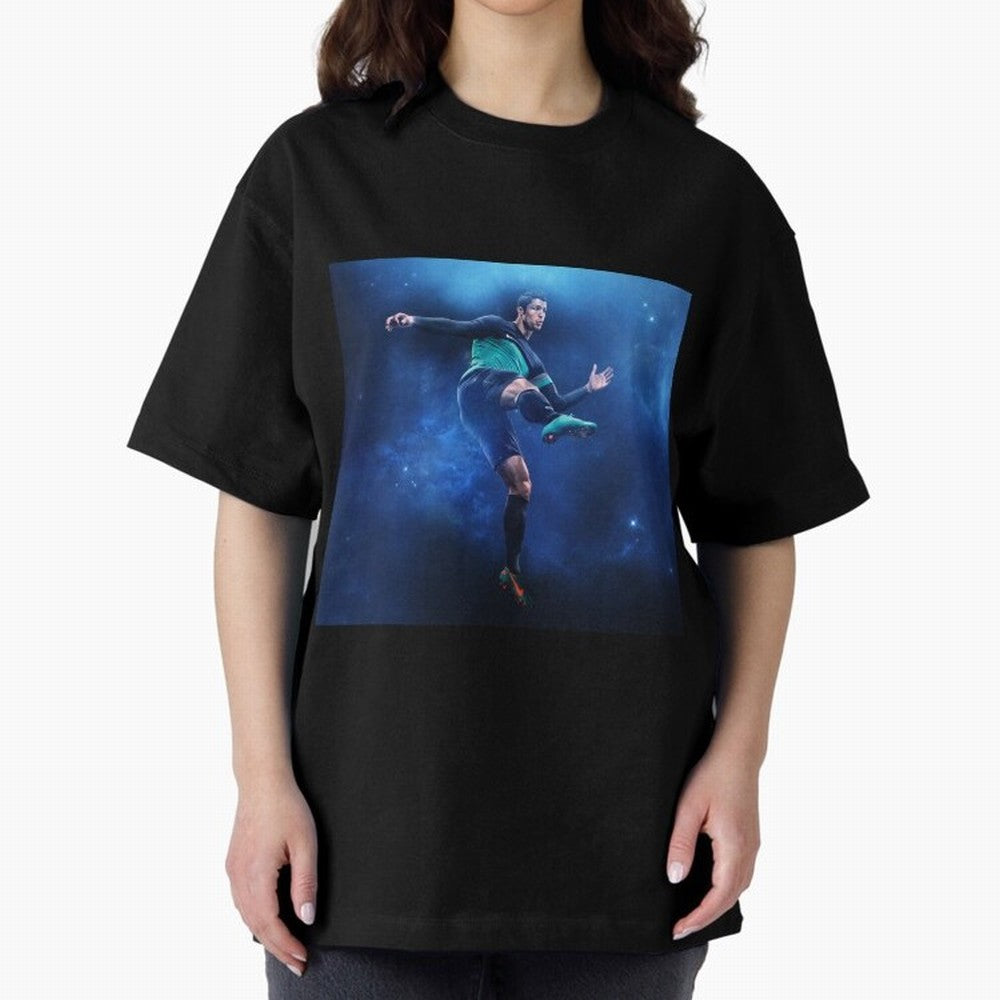cristiano ronaldo #005 Oversized T-Shirt Follow Every Goal of Match Day Hype around FIFA World Cup 2026, Cristiano Ronaldo, Haaland and CR7, Germany, Game Day Rituals, Football Legends, Country Pride and the Road to the Final; Created for Match Day