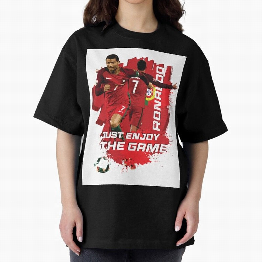 Cristiano Ronaldo Oversized T-Shirt Bring Champion Energy into the FIFA World Cup 2026 Journey through Haaland Highlights, Argentina Pride, Football Festival Excitement, Trophy Ambitions, Country Rivalries and Star Player Buzz; Made for Die Hard