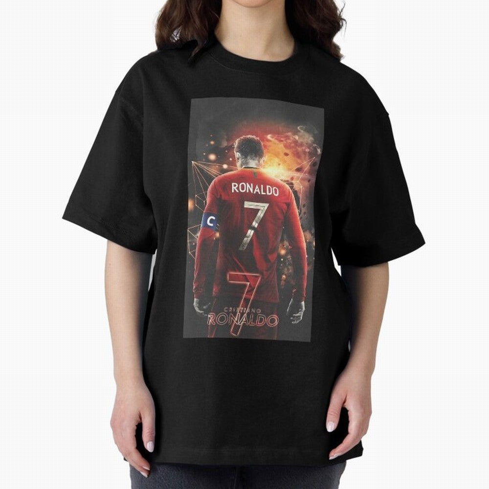 At Back Oversized T-Shirt Follow Every Goal of FIFA World Cup 2026 Group Stage for Fans of Haaland and Mbappe and Brazil, Portugal and Argentina, Bringing Goal Celebration Energy, Supporter Heritage, Football Icons and Worldwide Tournament Joy;