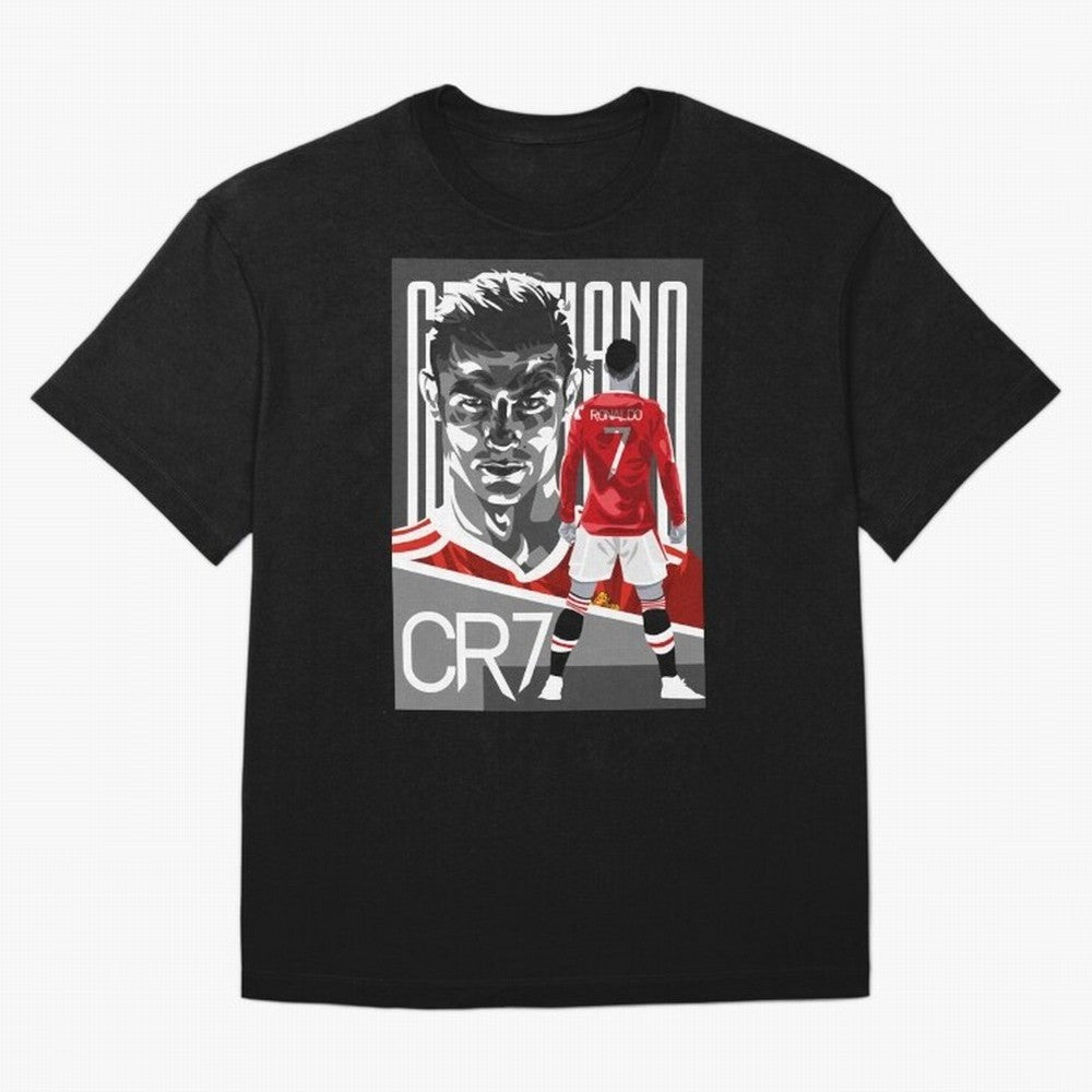 Cristiano Ronaldo in Red Oversized T-Shirt Embrace FIFA World Cup 2026 Group Stage Spirit, Highlighting France, Cristiano Ronaldo, Worldwide Fan Energy, Dramatic Goals, Stadium Lights and Championship Celebrations; Perfect for Supporters Who Want