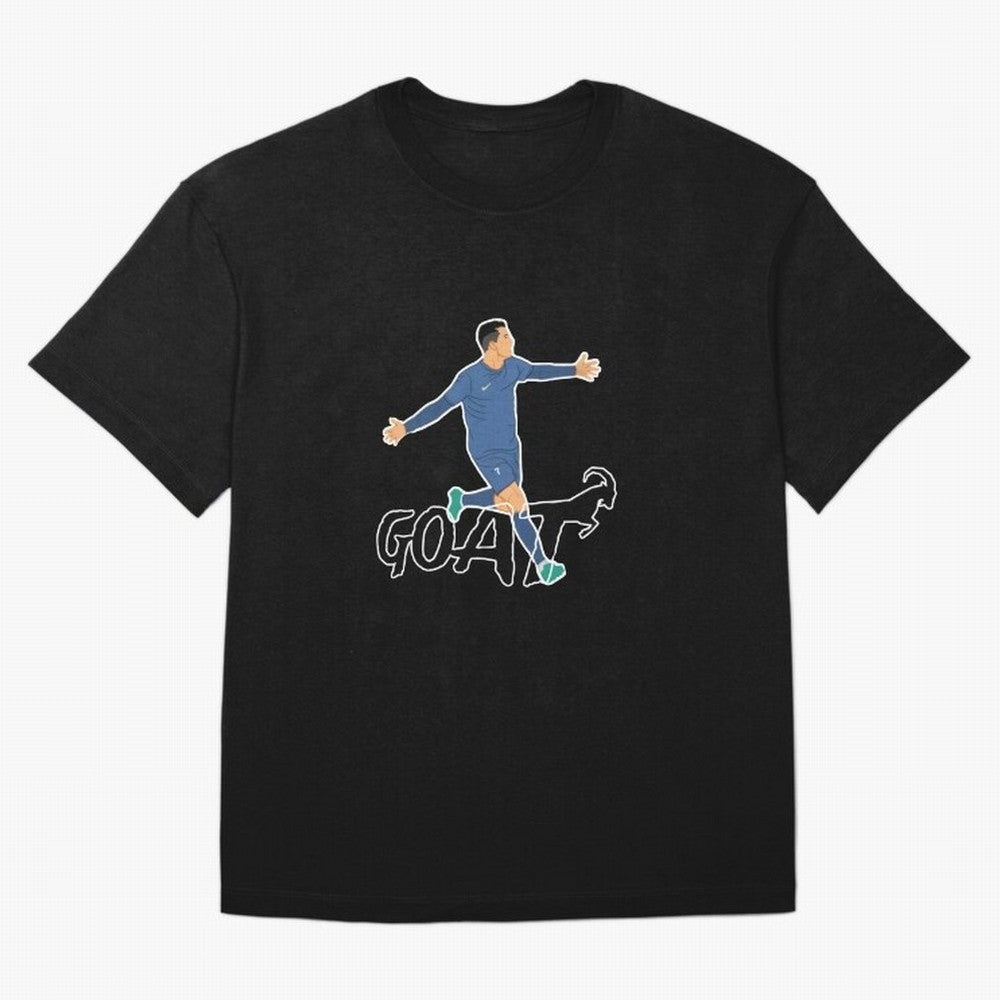Cristiano Ronaldo - GOAT Oversized T-Shirt Bring Champion Energy into the FIFA World Cup 2026 Journey through Messi Highlights, England, France and Netherlands Pride, Fan Favorite Moments, National Team Passion, Big Match Drama and Soccer History;