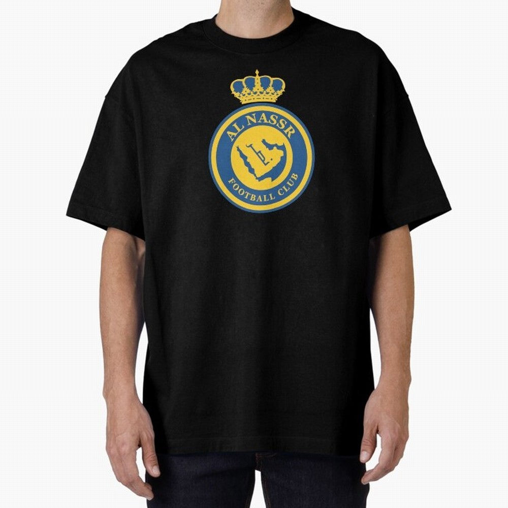 Al-Nassr Football Club - Oversized T-Shirt Show Fan Pride Across FIFA World Cup 2026 Driven by Cristiano Ronaldo, Haaland and CR7, Portugal Energy, Stadium Chants, National Pride, Trophy Dreams and Unforgettable Football Memories; Made for