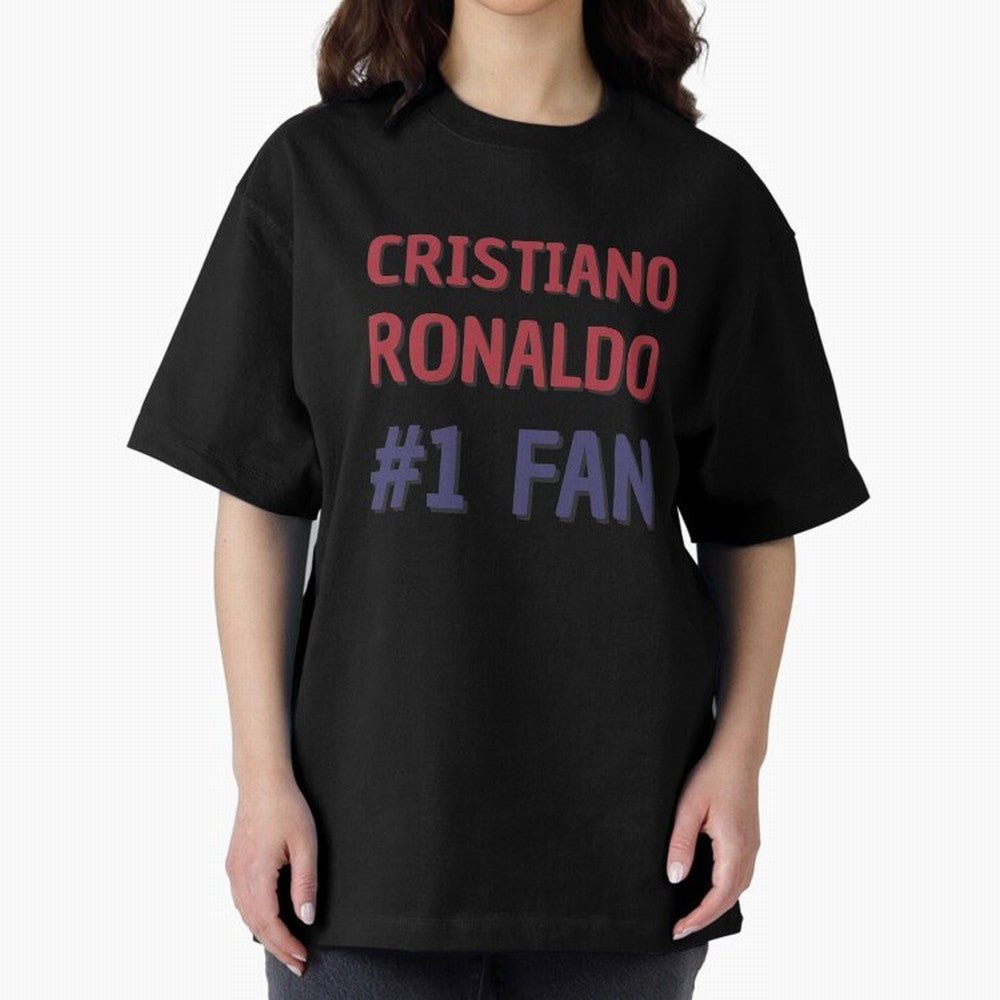 Cristiano Ronaldo - #1 Fan Oversized T-Shirt Bring a Vintage Feel to the FIFA World Cup 2026 Journey through Neymar, Haaland and Cristiano Ronaldo Highlights, Portugal, Spain and Germany Pride, Fan Favorite Moments, National Team Passion, Big Match