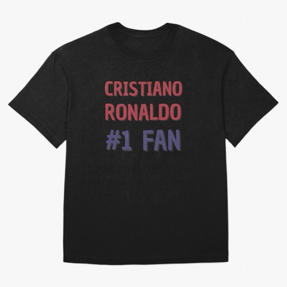 Cristiano Ronaldo - #1 Fan Oversized T-Shirt Bring a Vintage Feel to the FIFA World Cup 2026 Journey through Neymar, Haaland and Cristiano Ronaldo Highlights, Portugal, Spain and Germany Pride, Fan Favorite Moments, National Team Passion, Big Match