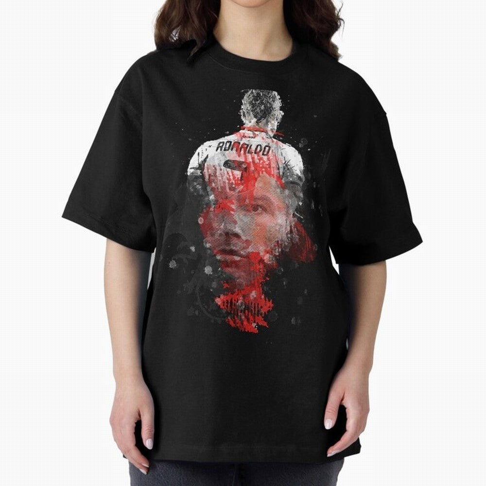 cristiano ronaldo Oversized T-Shirt Bring Global Football Passion for FIFA World Cup 2026, Made for Neymar, Haaland and Cristiano Ronaldo, France and Portugal, Worldwide Fan Energy, Dramatic Goals, Stadium Lights and Championship Celebrations; Made