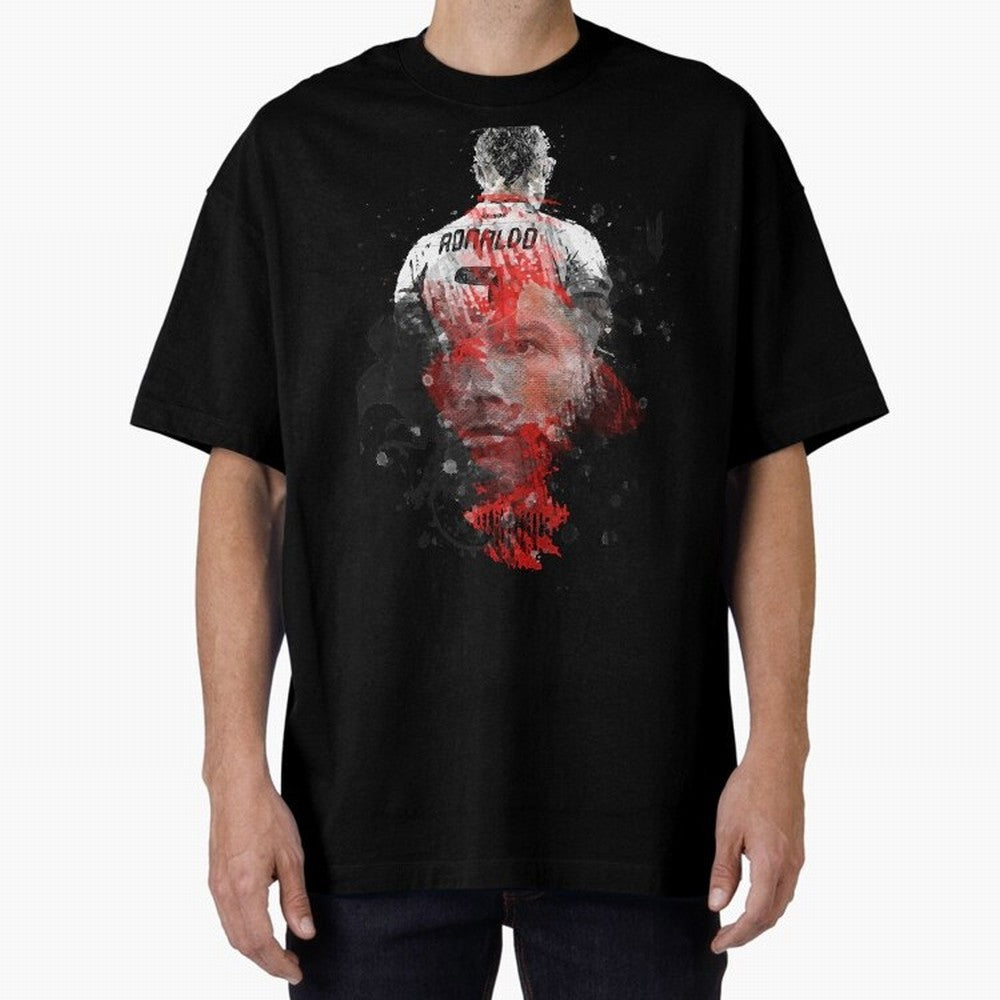 cristiano ronaldo Oversized T-Shirt Bring Global Football Passion for FIFA World Cup 2026, Made for Neymar, Haaland and Cristiano Ronaldo, France and Portugal, Worldwide Fan Energy, Dramatic Goals, Stadium Lights and Championship Celebrations; Made