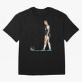 Ronaldo Watercolor Oversized T-Shirt Fuel FIFA World Cup 2026 for Fans of Mbappe and Neymar and Spain and Netherlands, Bringing Championship Spirit, Famous Goals, Roaring Crowds and International Football Unity; Perfect for Fans, Collectors, Family