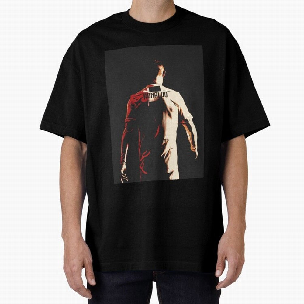 Cristiano Ronaldo Cristiano Ronaldo Juventus Oversized T-Shirt Show Match Day Excitement for FIFA World Cup 2026 Inspired by Haaland and Mbappe, Spain Energy, Stadium Chants, National Pride, Trophy Dreams and Unforgettable Football Memories; Built