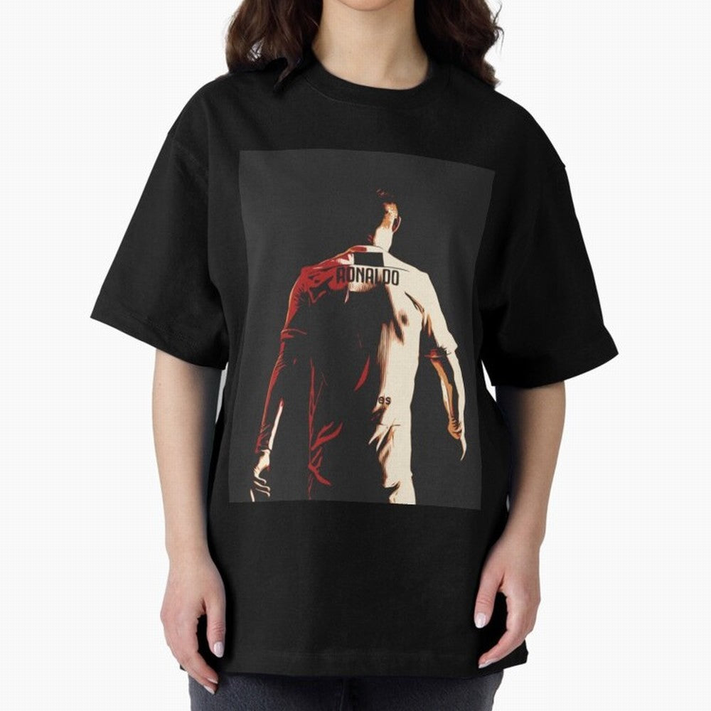 Cristiano Ronaldo Cristiano Ronaldo Juventus Oversized T-Shirt Show Match Day Excitement for FIFA World Cup 2026 Inspired by Haaland and Mbappe, Spain Energy, Stadium Chants, National Pride, Trophy Dreams and Unforgettable Football Memories; Built