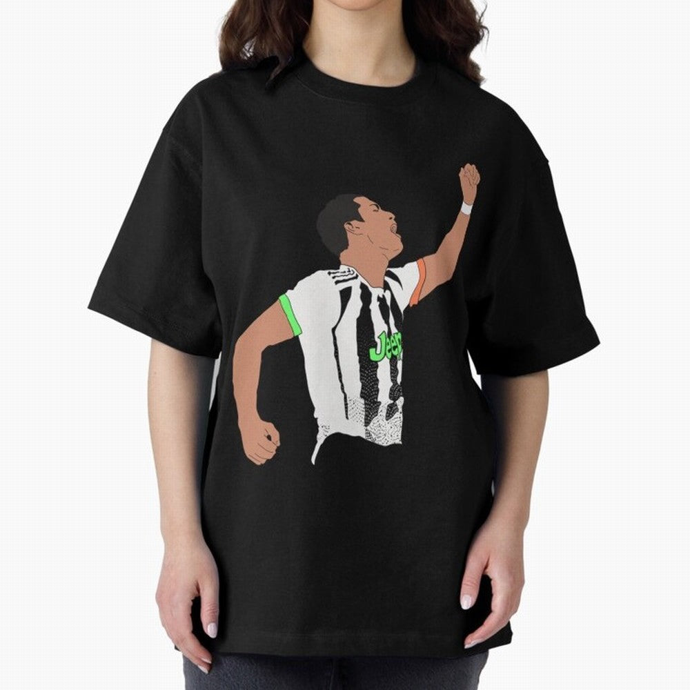 Cristiano Ronaldo Cristiano Ronaldo Juve Oversized T-Shirt Back Your Heroes with Match Day Hype around FIFA World Cup 2026, Mbappe, Portugal, Football History, Final Match Energy, Crowd Noise and Once in a Lifetime Moments; Ideal for Football Dads,