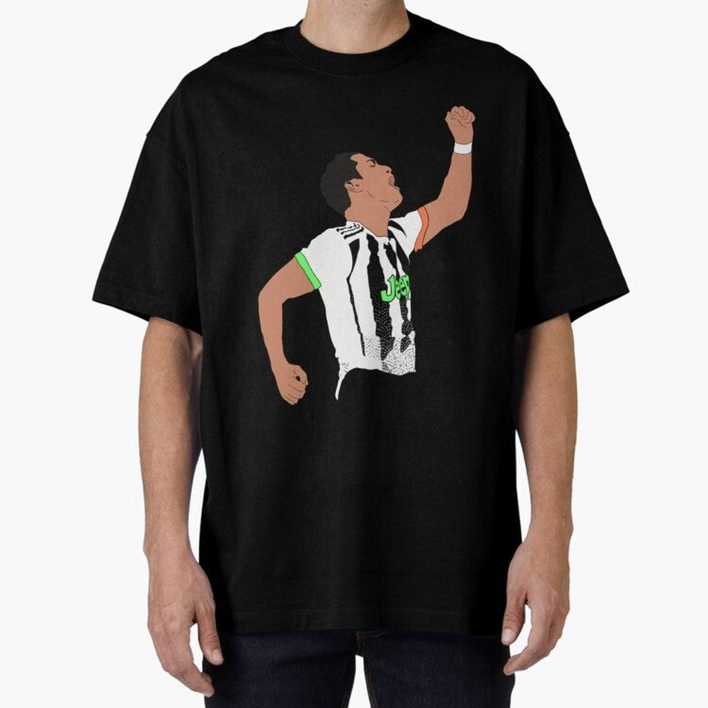 Cristiano Ronaldo Cristiano Ronaldo Juve Oversized T-Shirt Back Your Heroes with Match Day Hype around FIFA World Cup 2026, Mbappe, Portugal, Football History, Final Match Energy, Crowd Noise and Once in a Lifetime Moments; Ideal for Football Dads,
