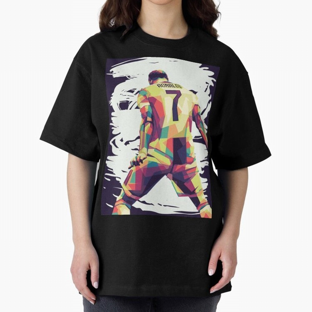 Cristiano Ronaldo Art cristiano ronaldo Oversized T-Shirt Spotlight Match Day Hype around FIFA World Cup 2026 Group Stage, Cristiano Ronaldo, Haaland and CR7, England and Germany, Football Passion, Legendary Performances, Festival Vibes and