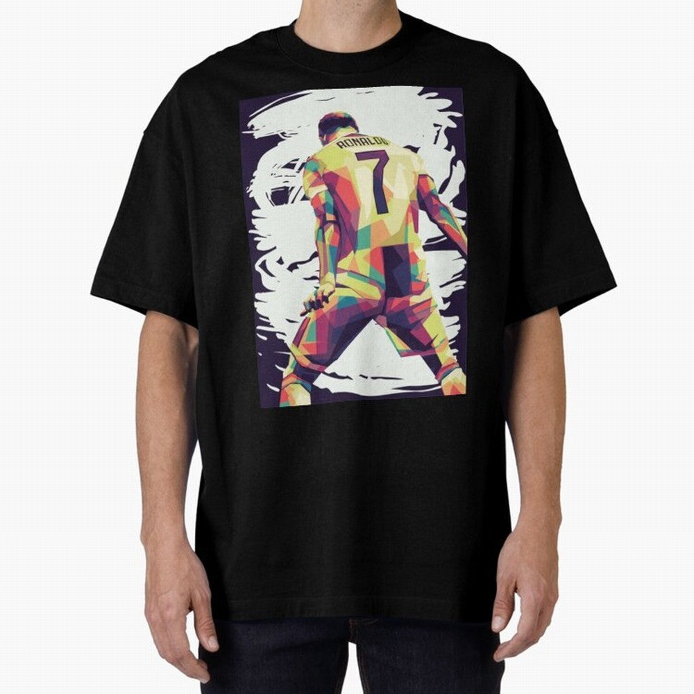 Cristiano Ronaldo Art cristiano ronaldo Oversized T-Shirt Spotlight Match Day Hype around FIFA World Cup 2026 Group Stage, Cristiano Ronaldo, Haaland and CR7, England and Germany, Football Passion, Legendary Performances, Festival Vibes and