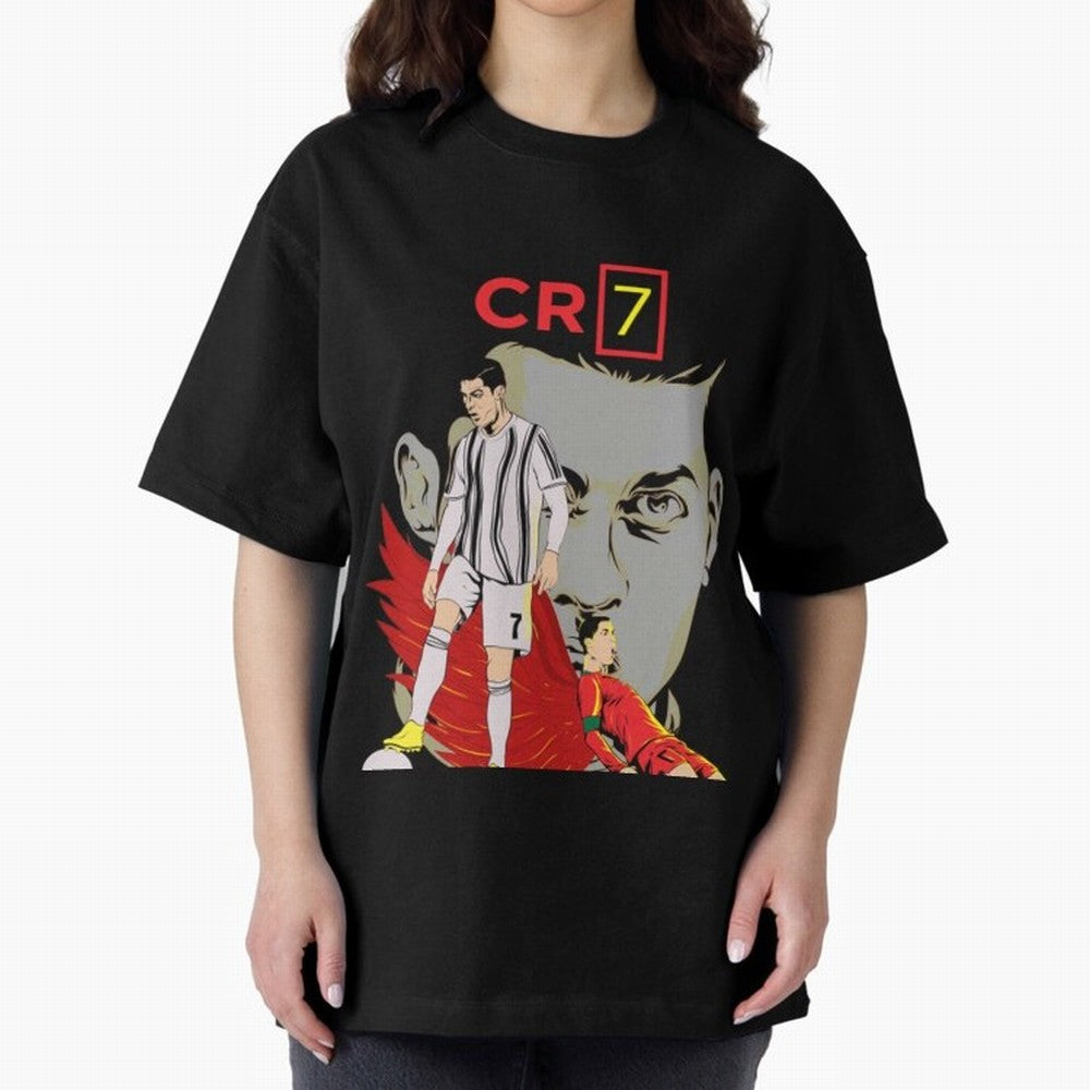 Cristiano Ronaldo Cristiano Ronaldo cr7 Oversized T-Shirt Honor Football Greatness during Match Day Hype around FIFA World Cup 2026, Cristiano Ronaldo, Haaland and CR7, Netherlands, Retro Football Energy, Iconic Rivalries, Trophy Chase Drama and