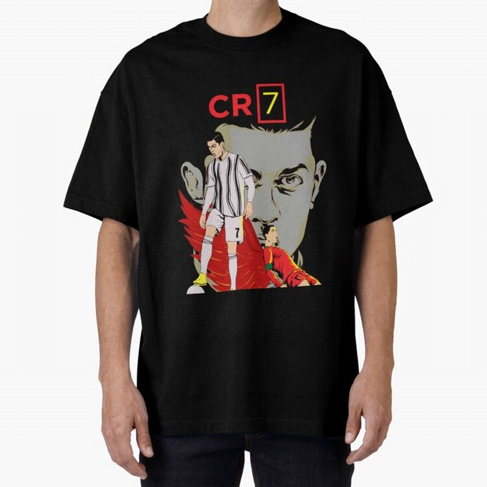 Cristiano Ronaldo Cristiano Ronaldo cr7 Oversized T-Shirt Honor Football Greatness during Match Day Hype around FIFA World Cup 2026, Cristiano Ronaldo, Haaland and CR7, Netherlands, Retro Football Energy, Iconic Rivalries, Trophy Chase Drama and