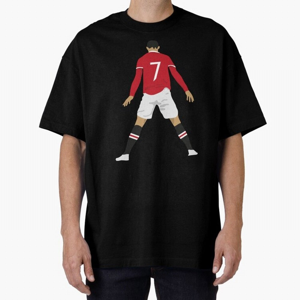 CR7 Man U SIIIIIUUUUUUU (Celebration) Oversized T-Shirt Follow Every Goal of FIFA World Cup 2026 USA Canada Mexico Spirit, Centered on Germany, Neymar, Fan Favorite Moments, National Team Passion, Big Match Drama and Soccer History; Great for Watch