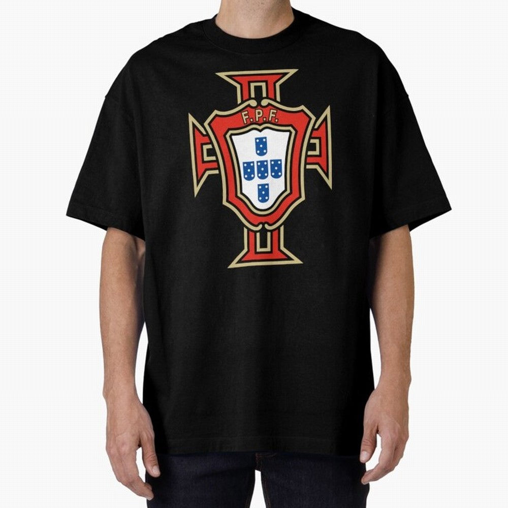 Portugal Soccer Logo Oversized T-Shirt Celebrate Classic Football Spirit in FIFA World Cup 2026 USA Canada Mexico Built around CR7 and Messi, Germany Energy, Vintage Soccer Flavor, Modern Football Stars, National Flags and Final Night Emotion;