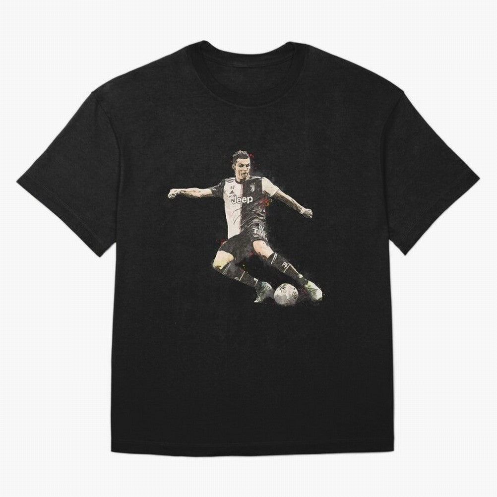 Cristiano Ronaldo Oversized T-Shirt Capture Stadium Memories from Match Day Hype around FIFA World Cup 2026 USA Canada Mexico, Messi, Argentina and Brazil, Match Day Excitement, Supporter Culture, Golden Goals and Global Football Passion; Great for
