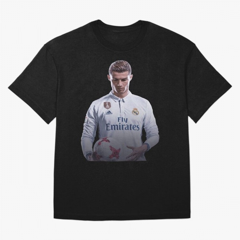Ronaldo Madrid Jersey Poster Oversized T-Shirt Keep Football History Alive during the FIFA World Cup 2026 Journey through Messi and Cristiano Ronaldo Highlights, Brazil, Portugal and Argentina Pride, Football Festival Excitement, Trophy Ambitions,