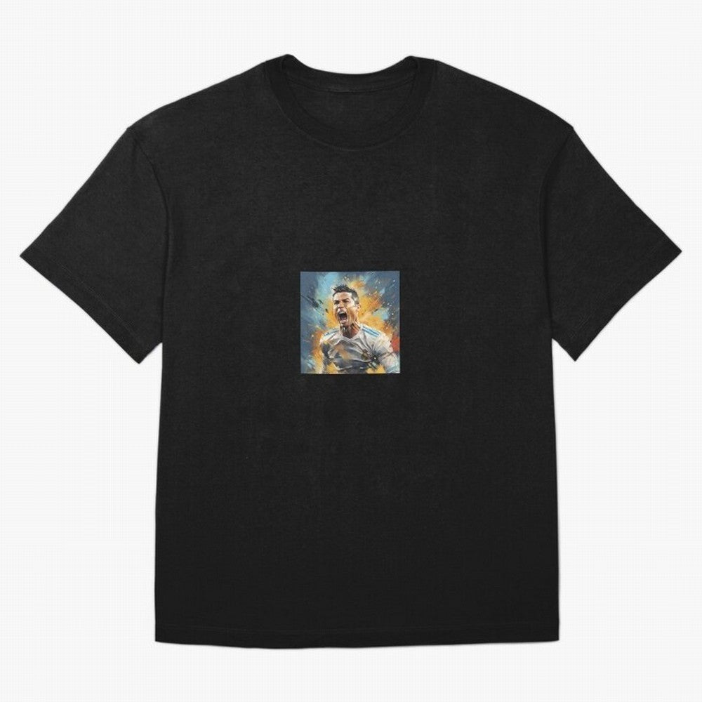 Cristiano Ronaldo Oversized T-Shirt Celebrate Fan Favorites in FIFA World Cup 2026 for Fans of Messi, CR7 and Mbappe and Spain, Bringing Championship Spirit, Famous Goals, Roaring Crowds and International Football Unity; Built for Supporters