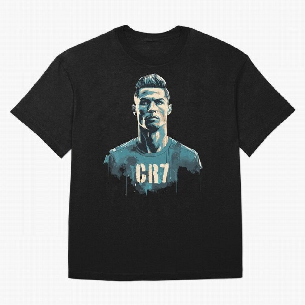 CR7 Oversized T-Shirt Experience FIFA World Cup 2026 Spirit, Driven by Portugal, Mbappe and Neymar, Retro Football Energy, Iconic Rivalries, Trophy Chase Drama and Stadium Atmosphere; Ideal for Fans Who Follow Messi, Cristiano Ronaldo, CR7, Mbappe,
